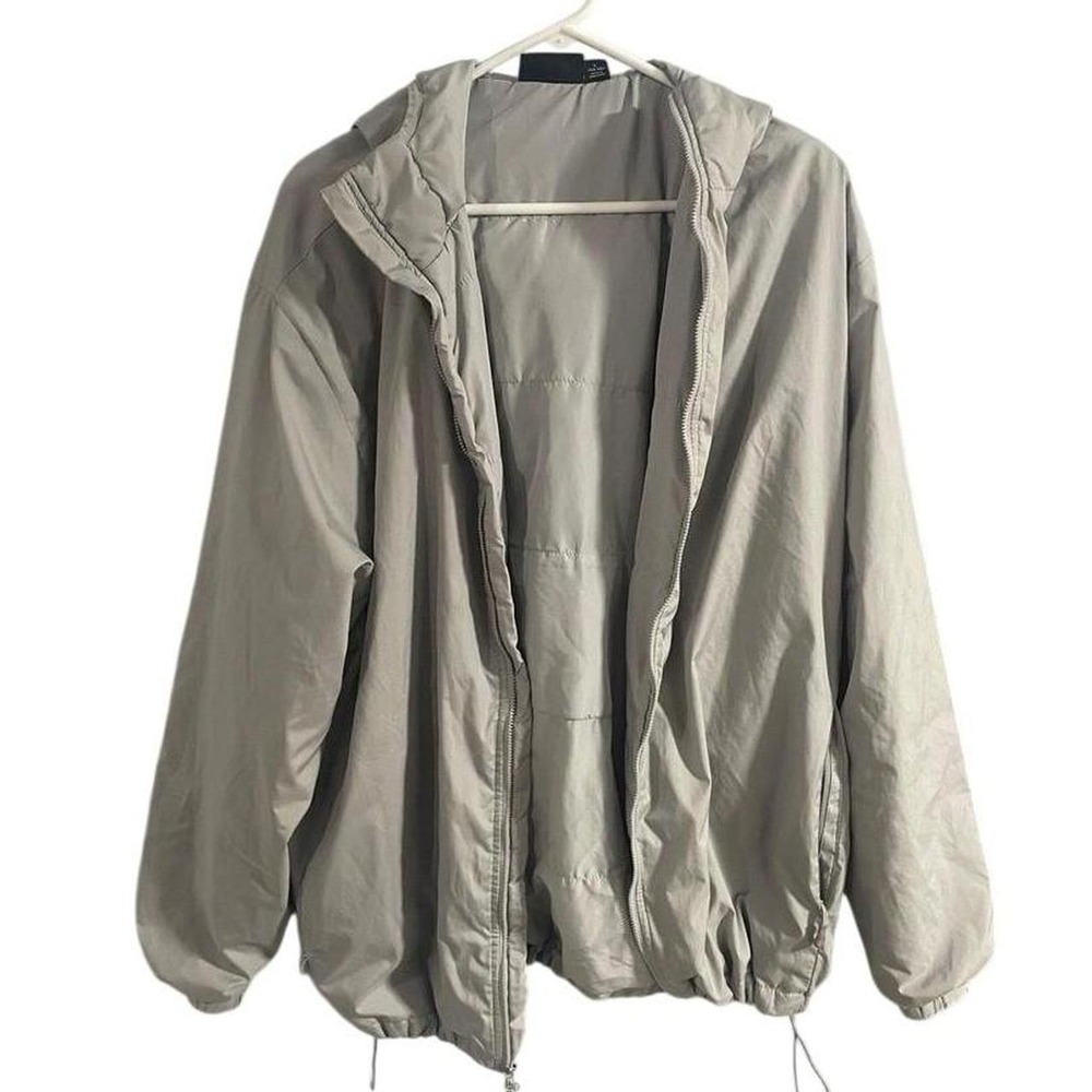 SwissTech Mens Hooded Windbreaker Jacket Full Zip Size L 42-44